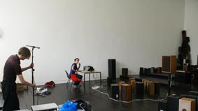 Acoustic tests in the gallery